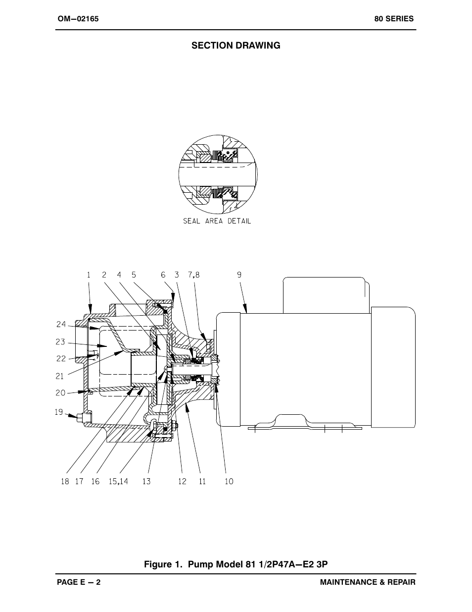 Gorman-Rupp Pumps 81 1/2P47A-E2 3P 801781 and up User Manual | Page 20 / 26