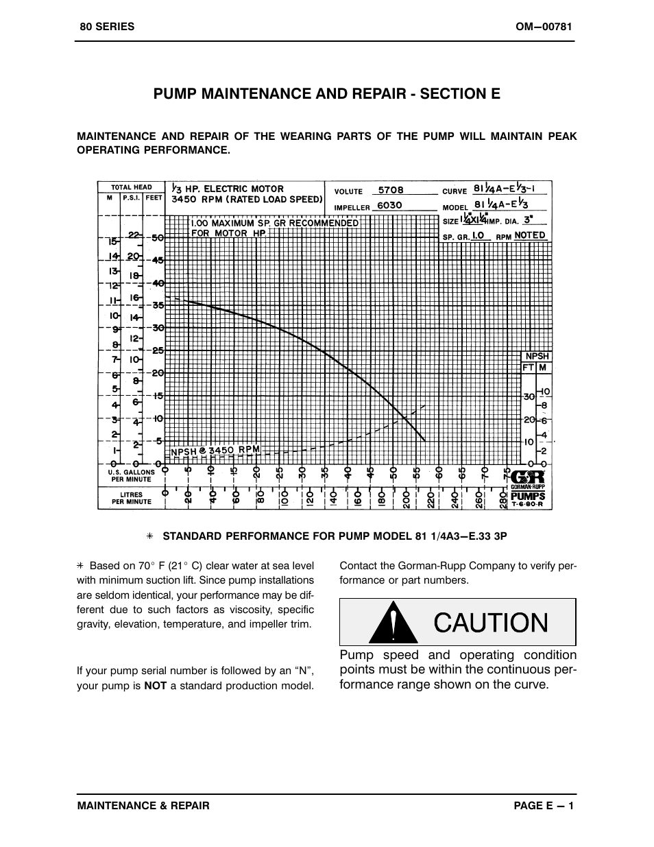 Gorman-Rupp Pumps 81 1/4A3-E.33 3P 794462 and up User Manual | Page 19 / 26