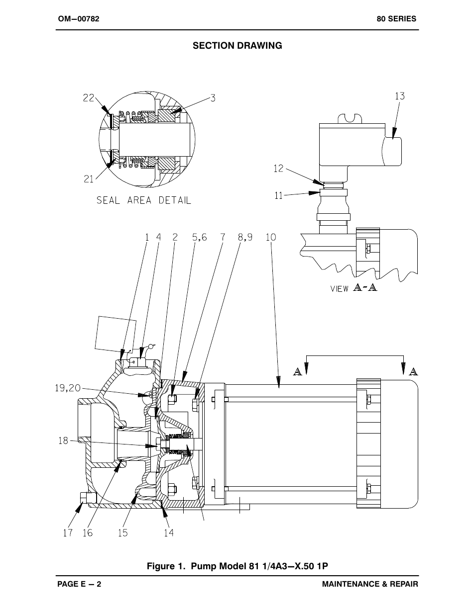 Gorman-Rupp Pumps 81 1/4A3-X.50 1P 794462 and up User Manual | Page 20 / 26