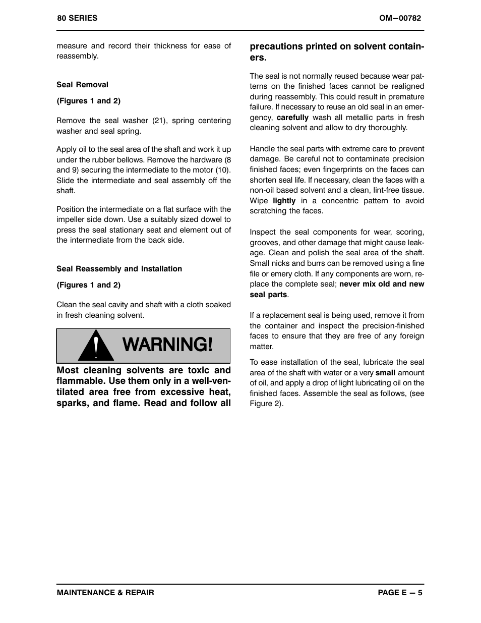 Gorman-Rupp Pumps 81 1/4A3-X.50 1P 794462 and up User Manual | Page 23 / 26