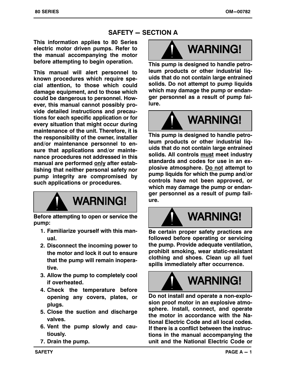 Gorman-Rupp Pumps 81 1/4A3-X.50 1P 794462 and up User Manual | Page 6 / 26