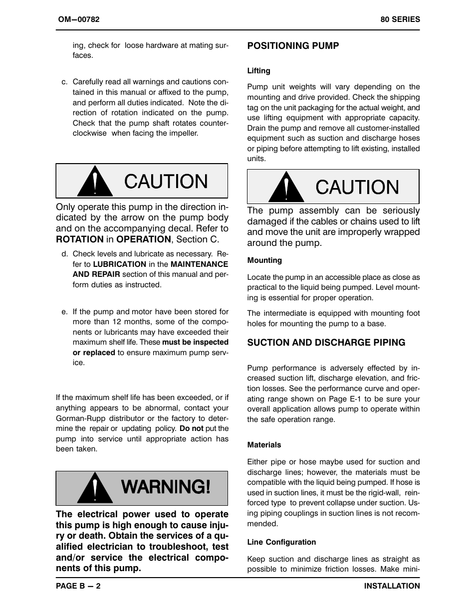 Gorman-Rupp Pumps 81 1/4A3-X.50 1P 794462 and up User Manual | Page 9 / 26