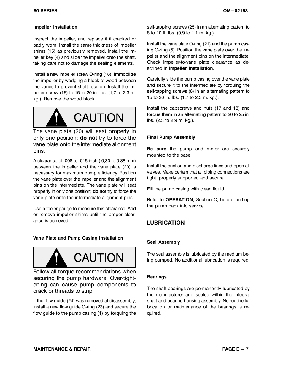 Gorman-Rupp Pumps 81 1/2P47A-B 801848 and up User Manual | Page 26 / 27