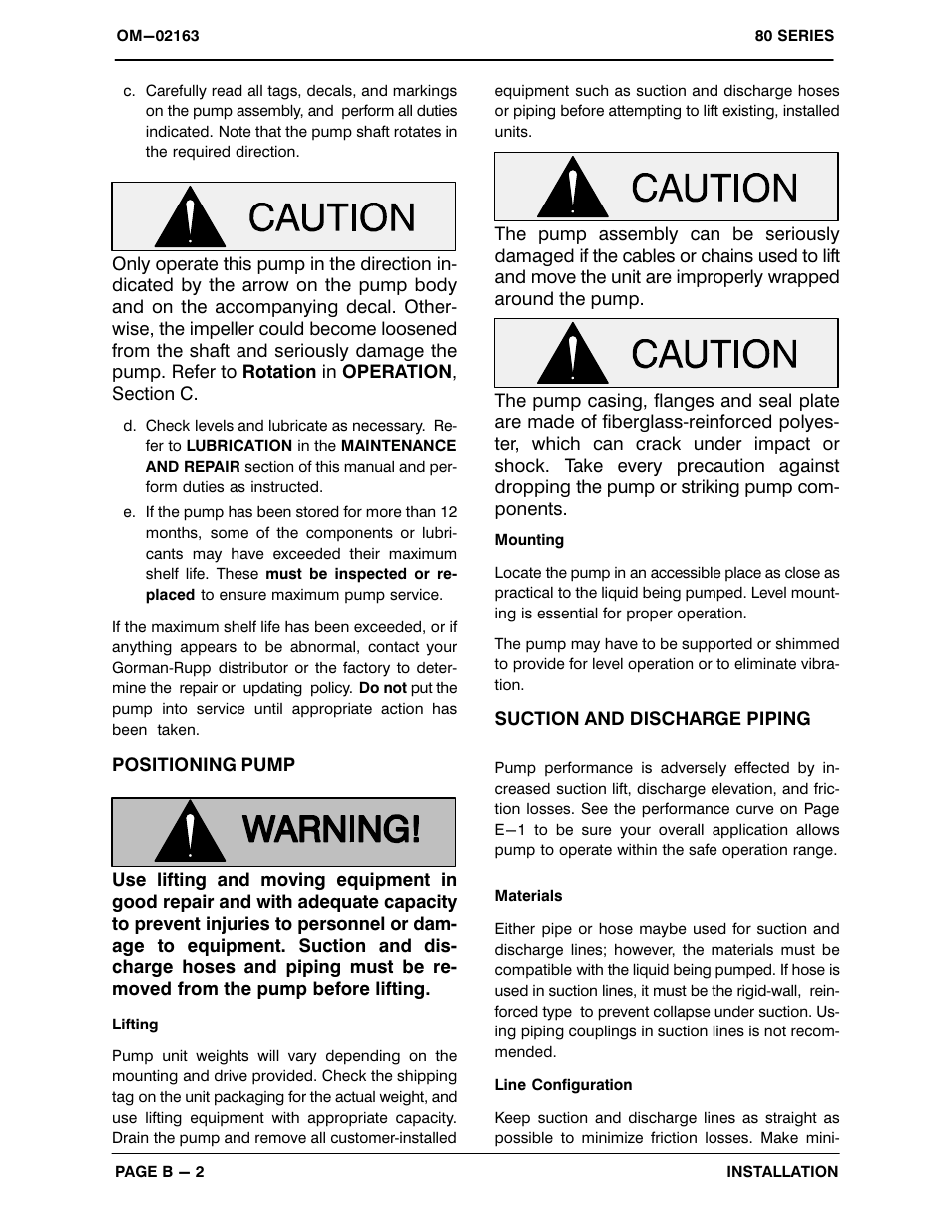 Gorman-Rupp Pumps 81 1/2P47A-B 801848 and up User Manual | Page 9 / 27