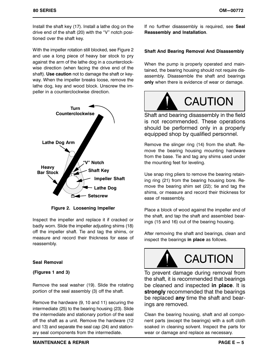 Gorman-Rupp Pumps 81 1/2E9-B 334698 and up User Manual | Page 26 / 31