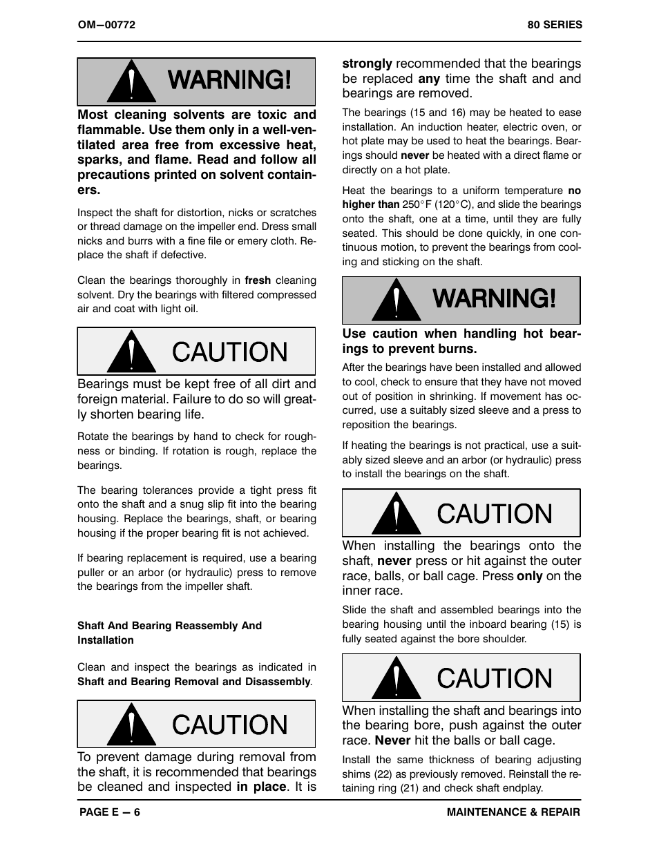 Gorman-Rupp Pumps 81 1/2E9-B 334698 and up User Manual | Page 27 / 31