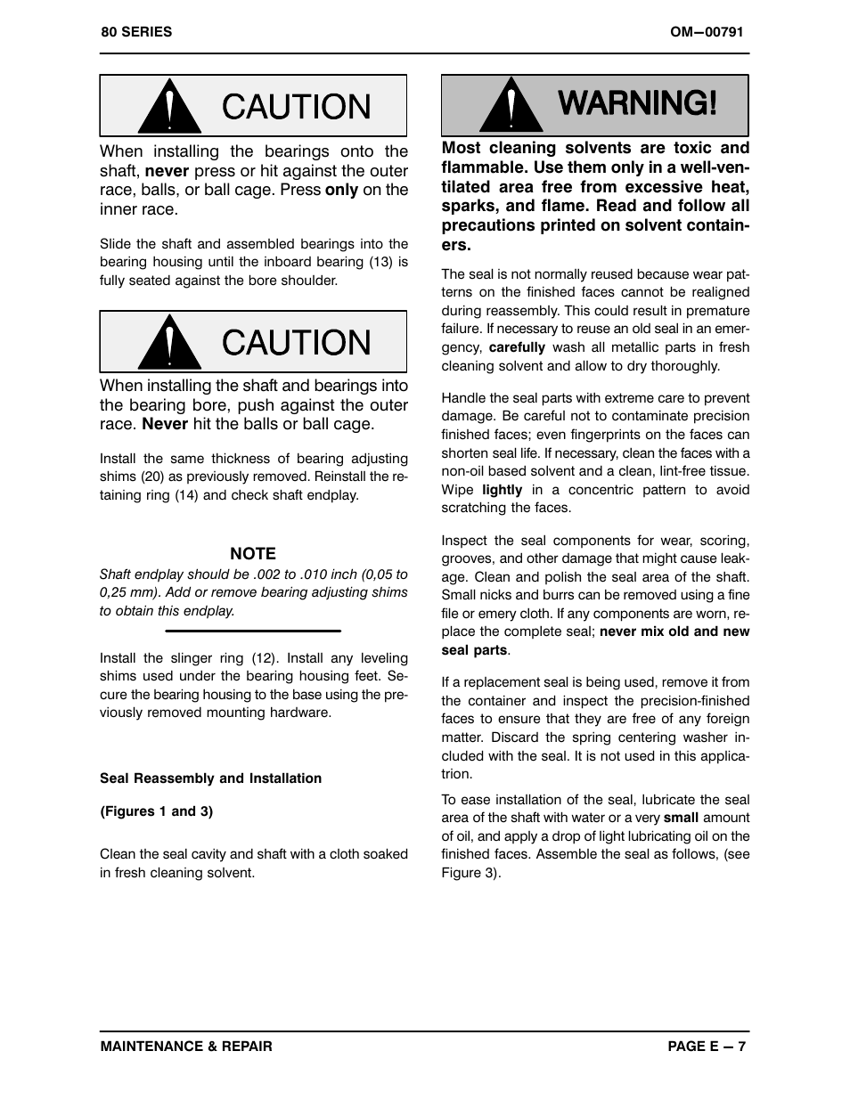 Gorman-Rupp Pumps 81 1/2E52-B 1271304 and up User Manual | Page 25 / 28