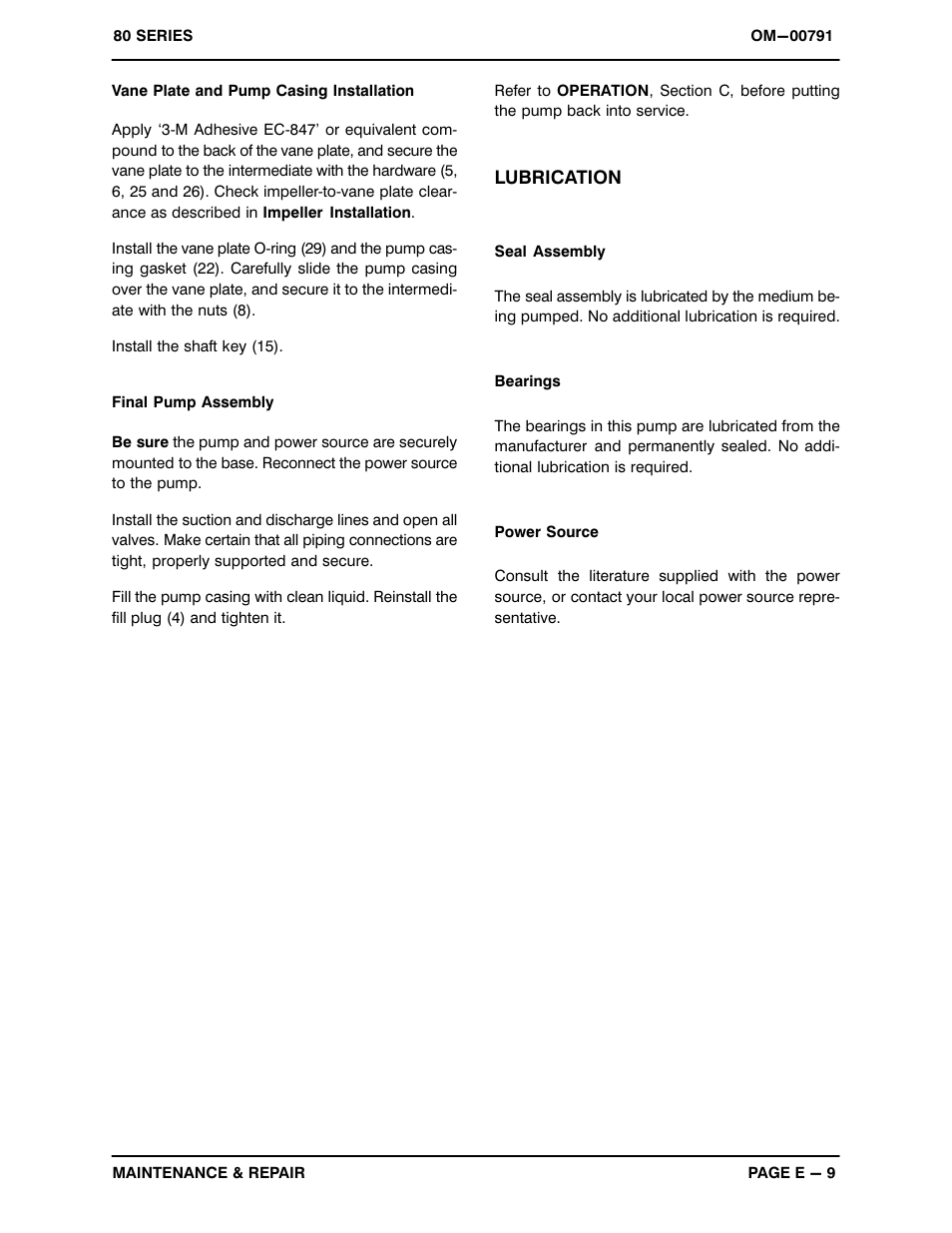 Gorman-Rupp Pumps 81 1/2E52-B 1271304 and up User Manual | Page 27 / 28