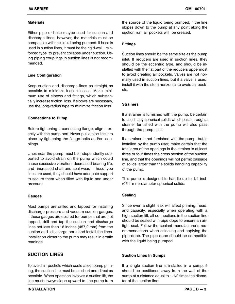 Gorman-Rupp Pumps 81 1/2E52-B 1271304 and up User Manual | Page 9 / 28