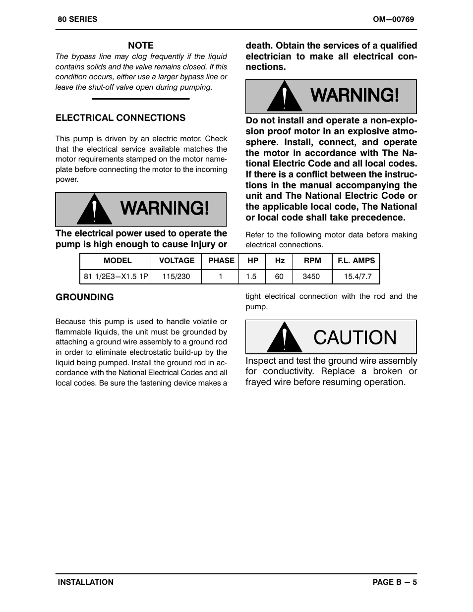 Gorman-Rupp Pumps 81 1/2E3-X1.5 1P 387385 and up User Manual | Page 12 / 26