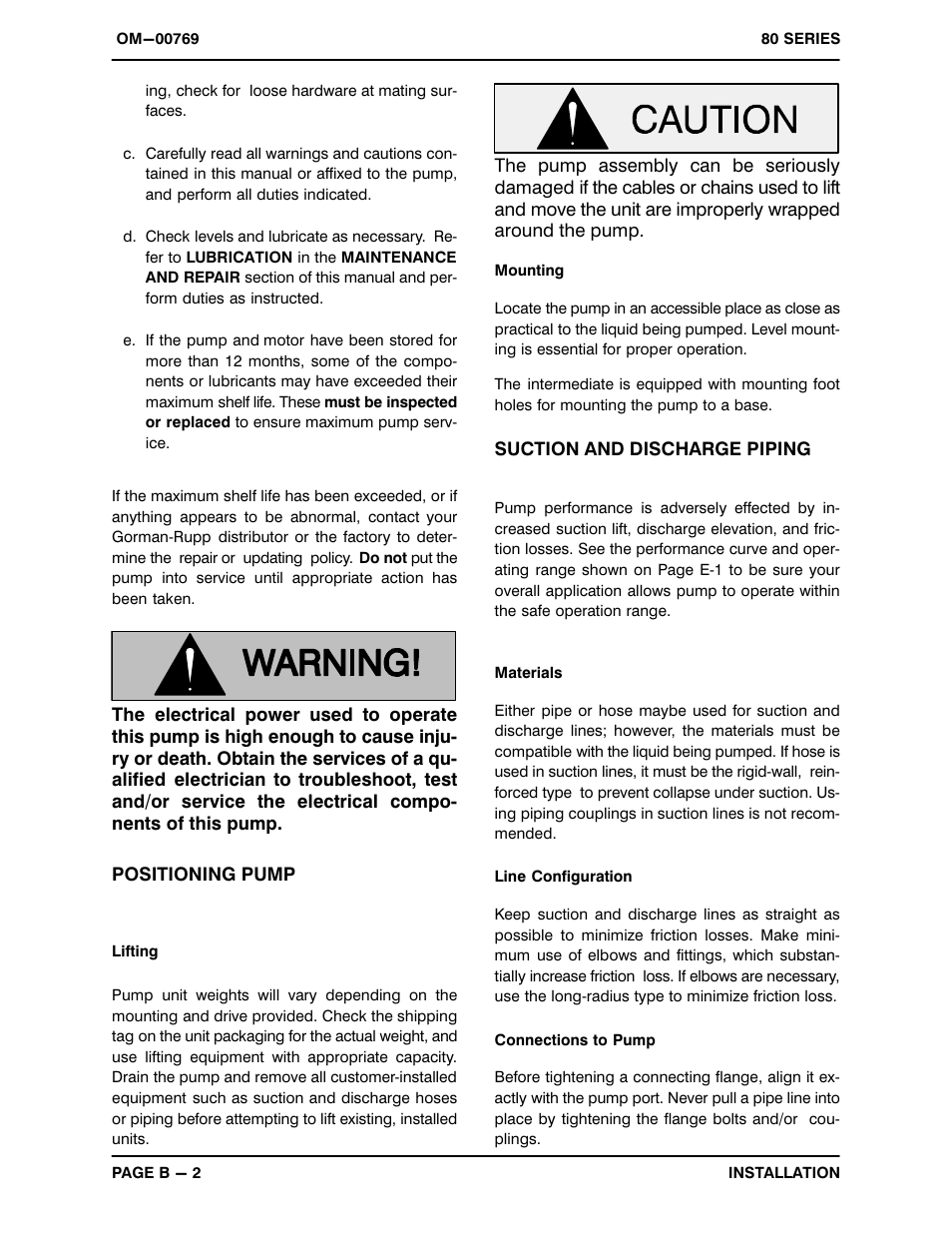 Gorman-Rupp Pumps 81 1/2E3-X1.5 1P 387385 and up User Manual | Page 9 / 26