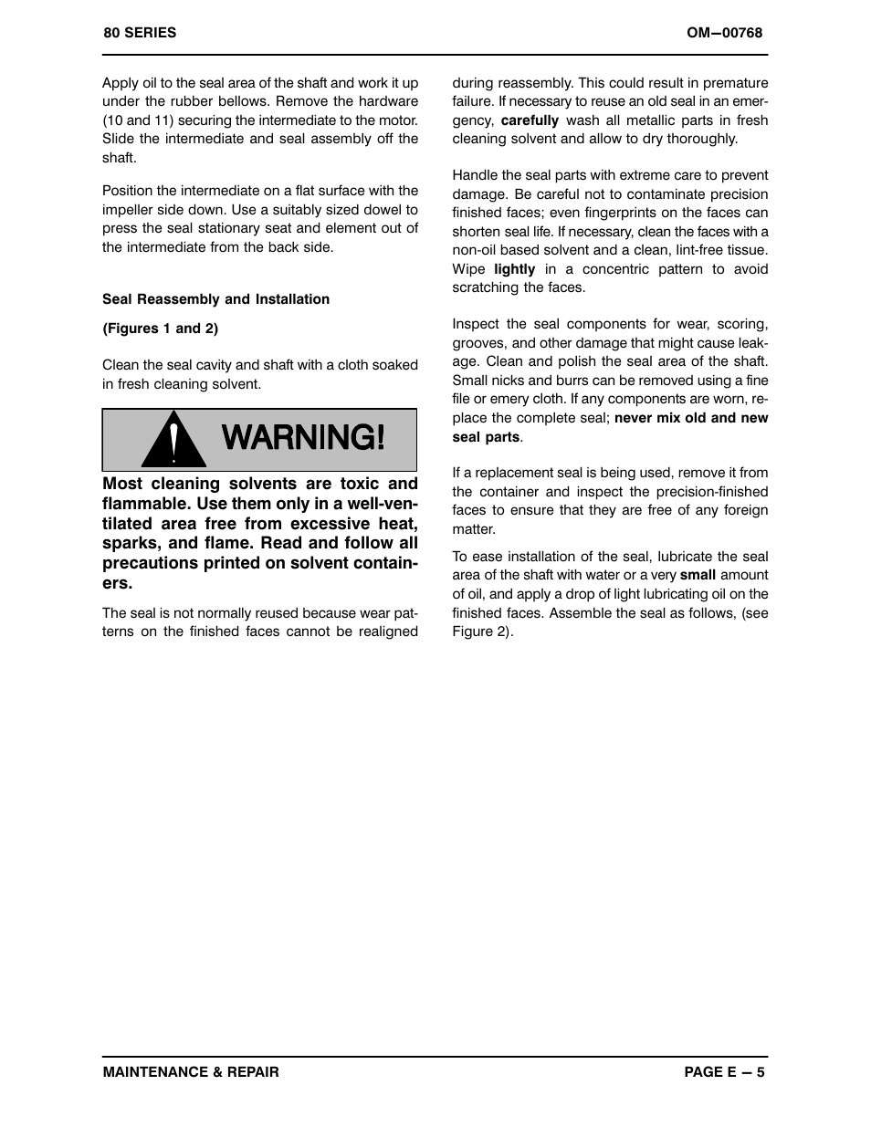 Gorman-Rupp Pumps 81 1/2E3-E1 3P 318671 and up User Manual | Page 23 / 26