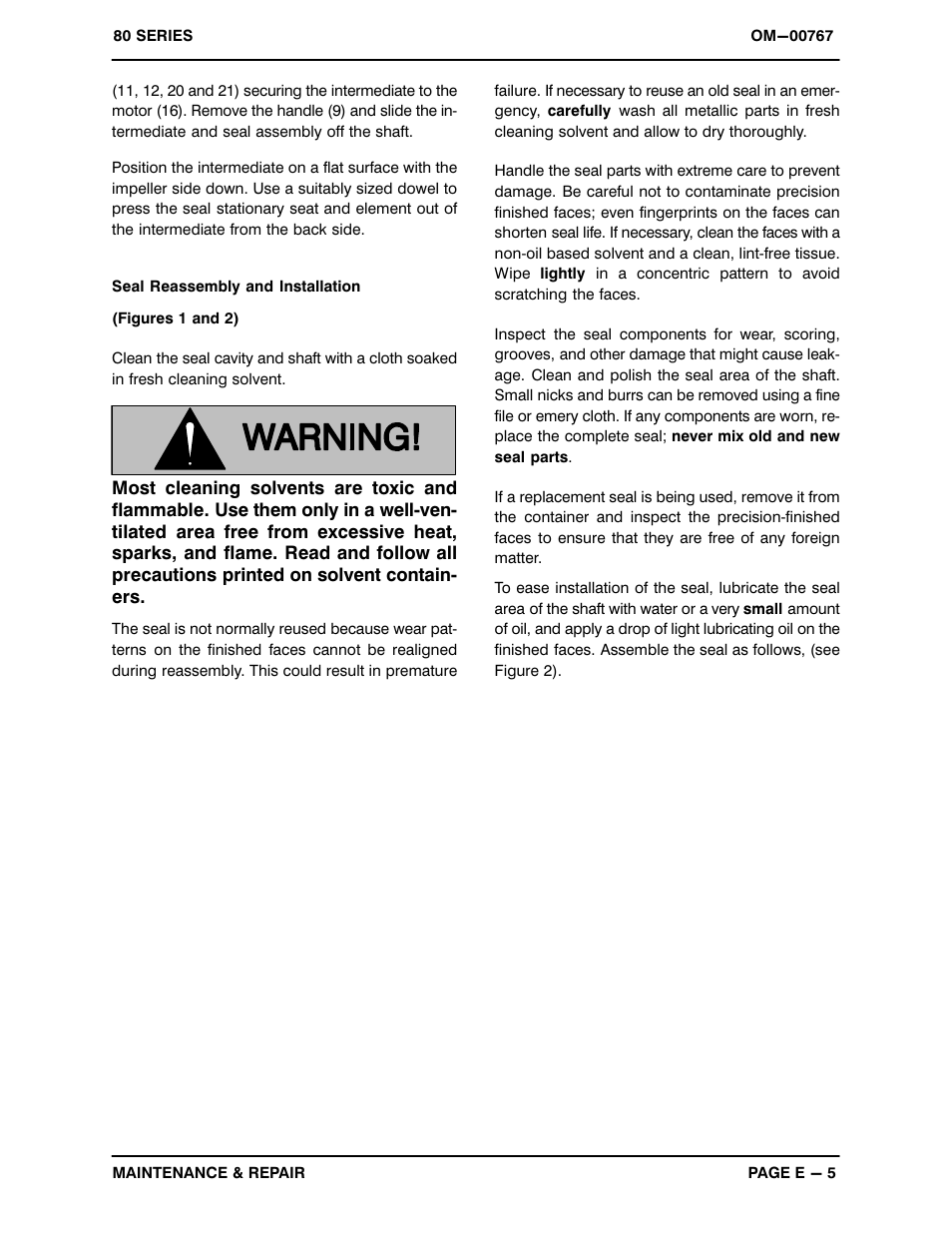 Gorman-Rupp Pumps 81 1/2E3-E1 1P 318671 and up User Manual | Page 23 / 26