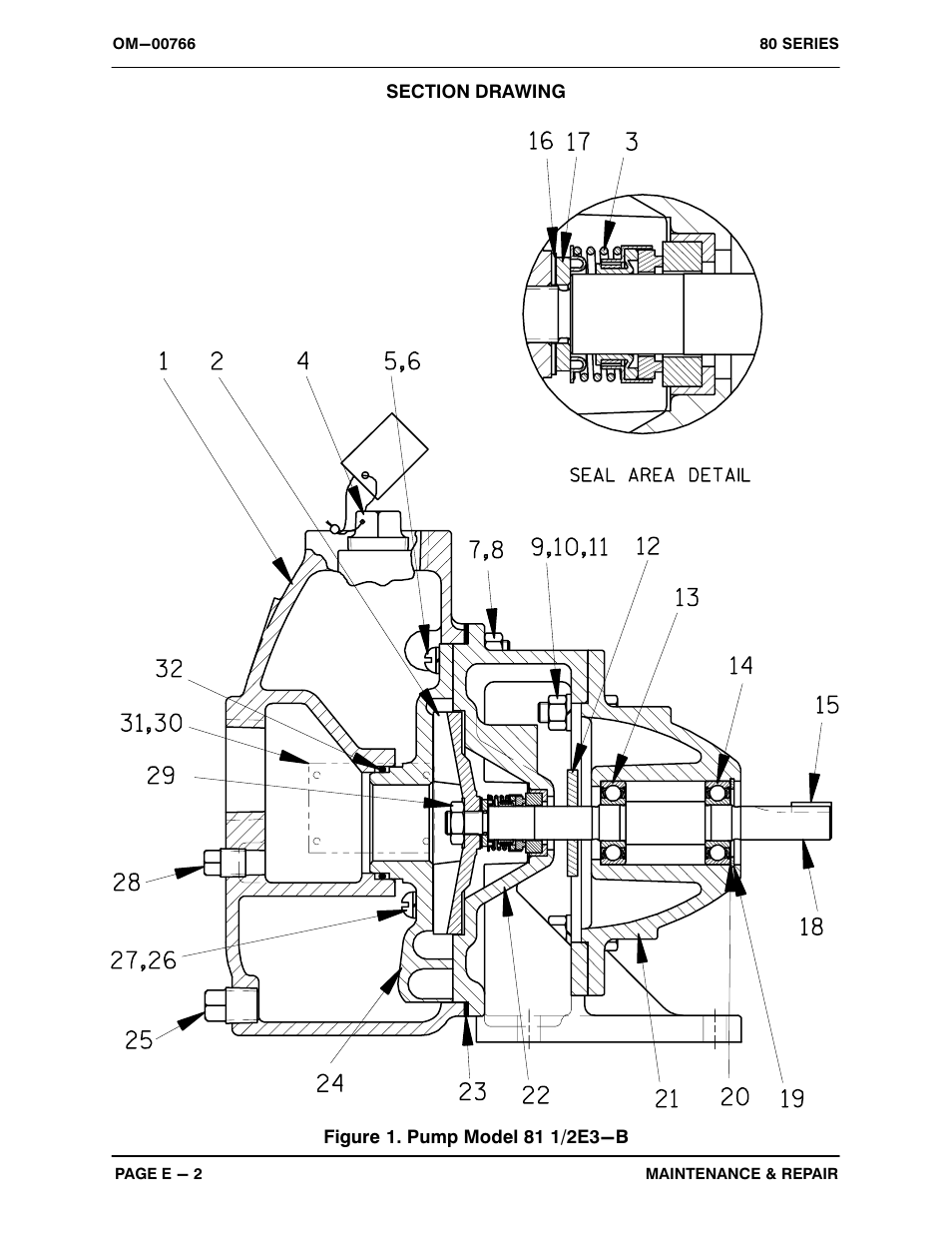 Gorman-Rupp Pumps 81 1/2E3-B 341115 and up User Manual | Page 20 / 28