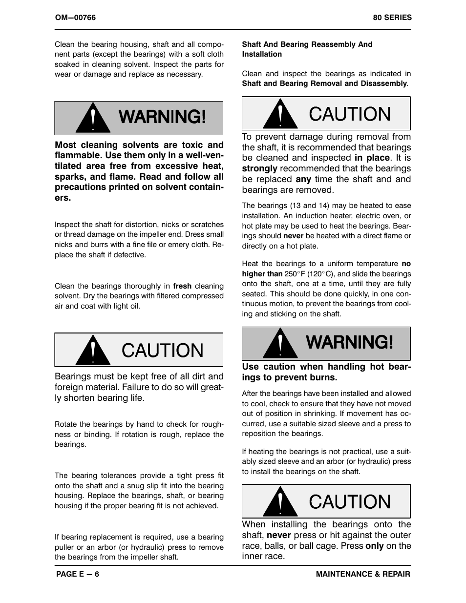 Gorman-Rupp Pumps 81 1/2E3-B 341115 and up User Manual | Page 24 / 28