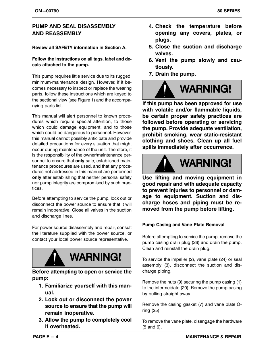 Gorman-Rupp Pumps 81 1/2D52-B 1286723 and up User Manual | Page 23 / 29