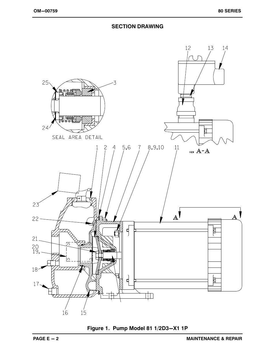 Gorman-Rupp Pumps 81 1/2D3-X1 1P 326949 and up User Manual | Page 20 / 26