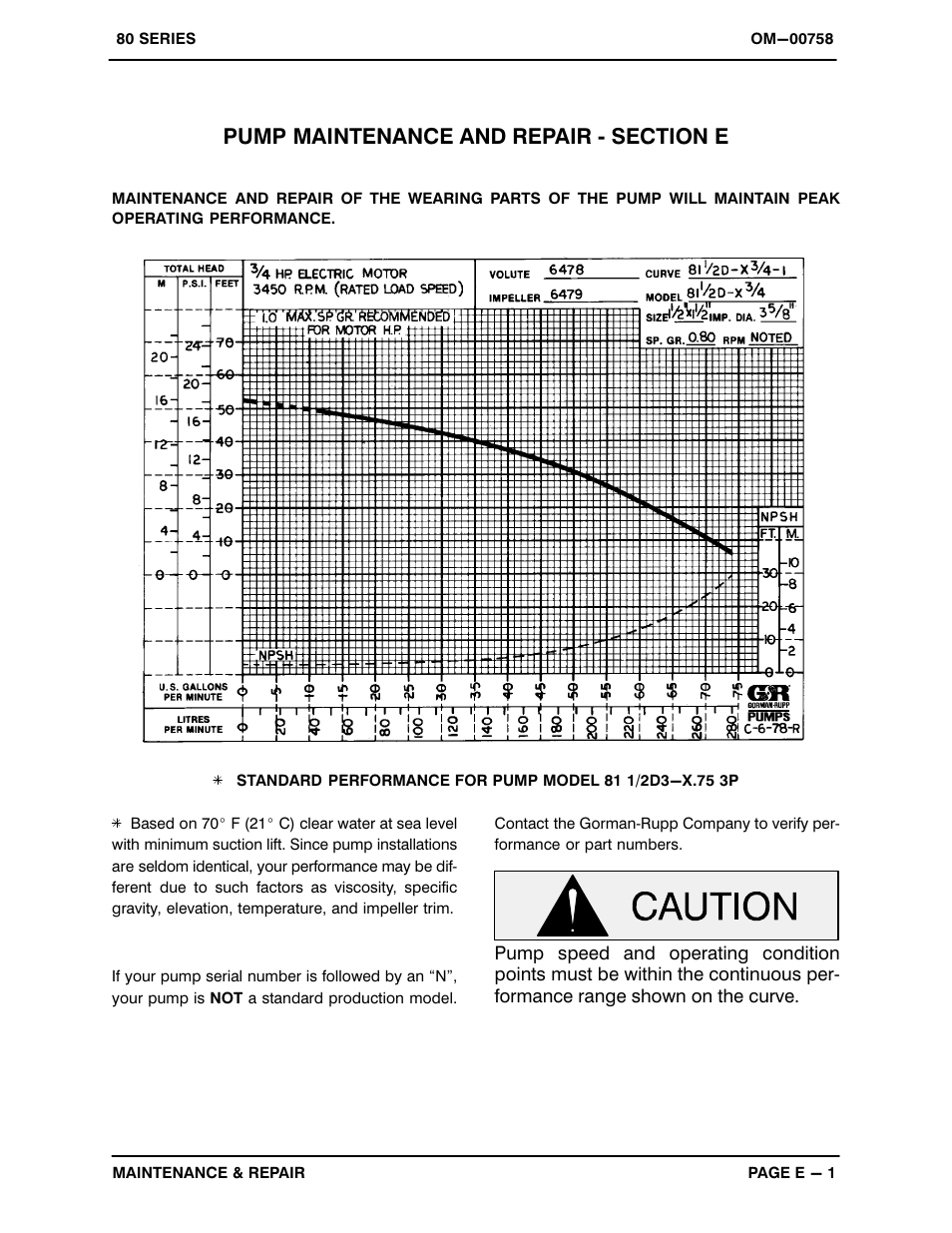 Gorman-Rupp Pumps 81 1/2D3-X.75 3P 246091 and up User Manual | Page 19 / 26