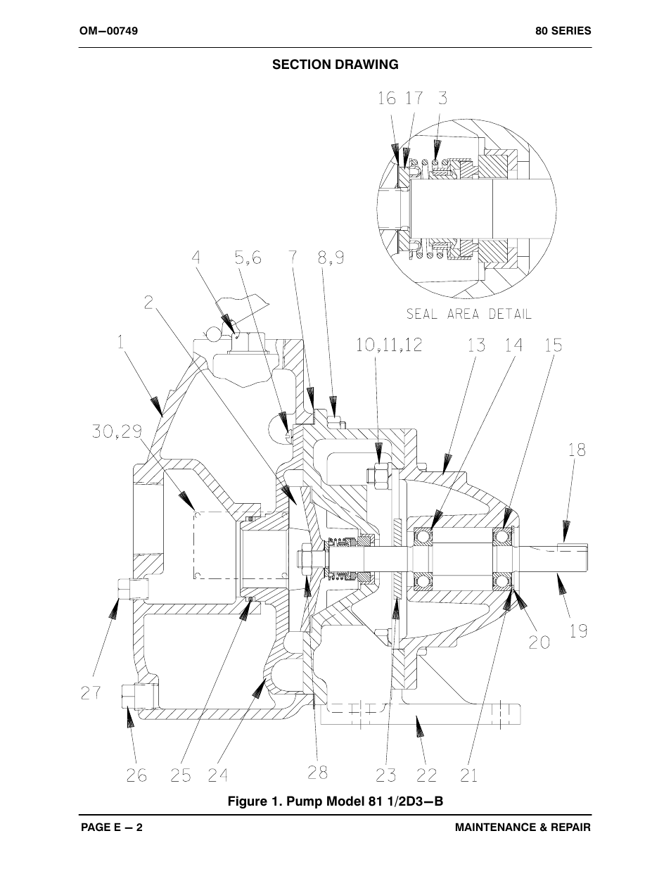 Gorman-Rupp Pumps 81 1/2D3-B 359802 and up User Manual | Page 21 / 29