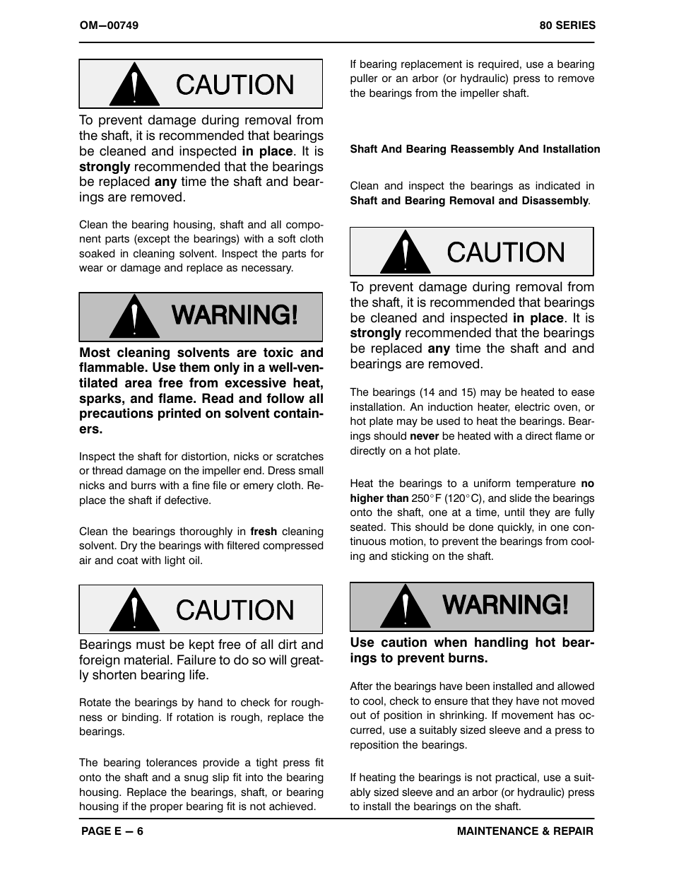 Gorman-Rupp Pumps 81 1/2D3-B 359802 and up User Manual | Page 25 / 29