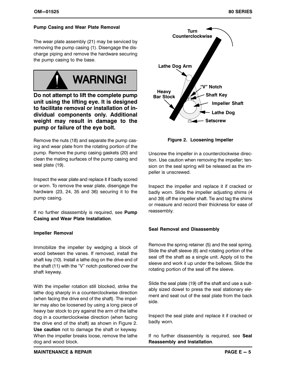 Gorman-Rupp Pumps 81 1/2B52-B 1240557 and up User Manual | Page 24 / 30