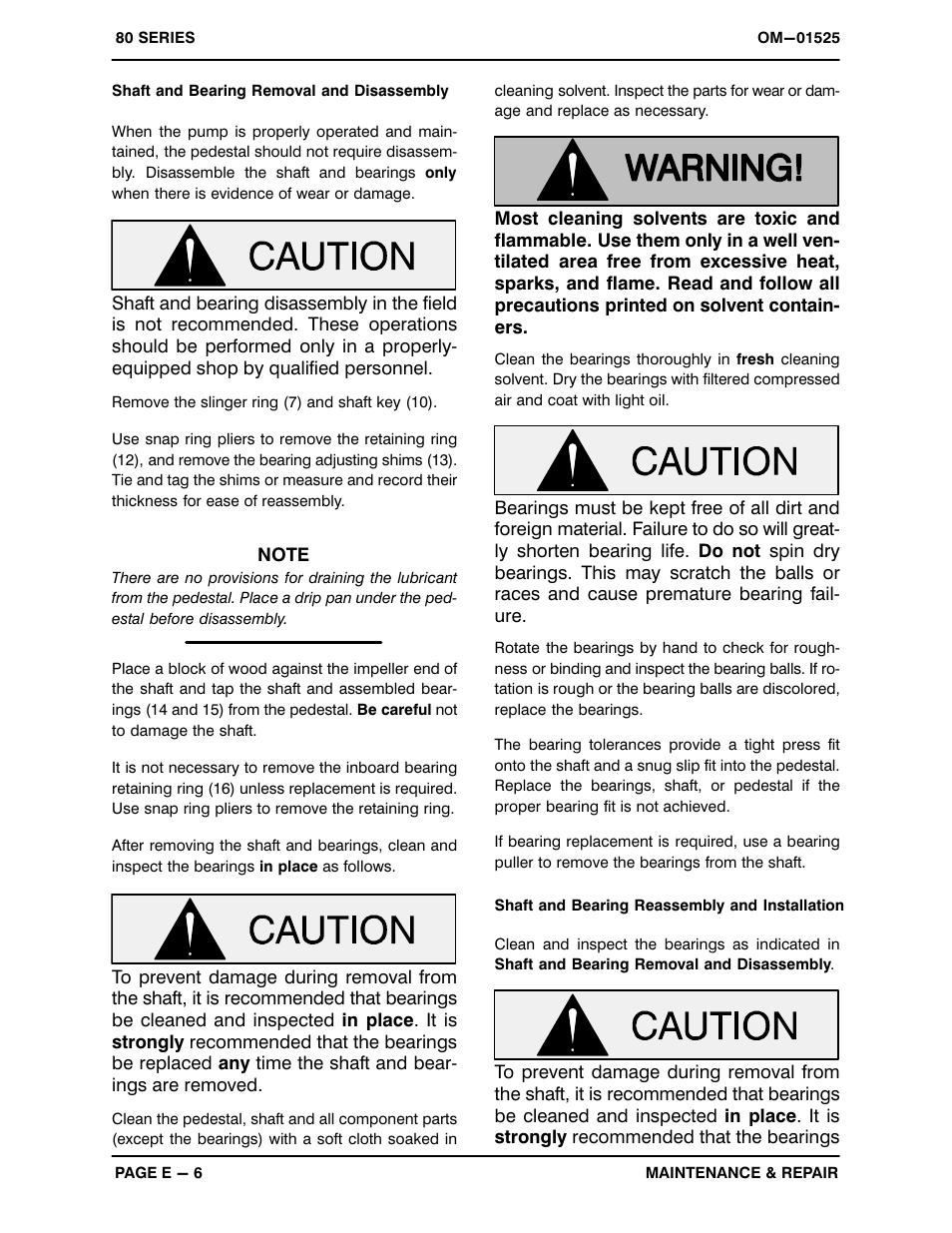 Gorman-Rupp Pumps 81 1/2B52-B 1240557 and up User Manual | Page 25 / 30