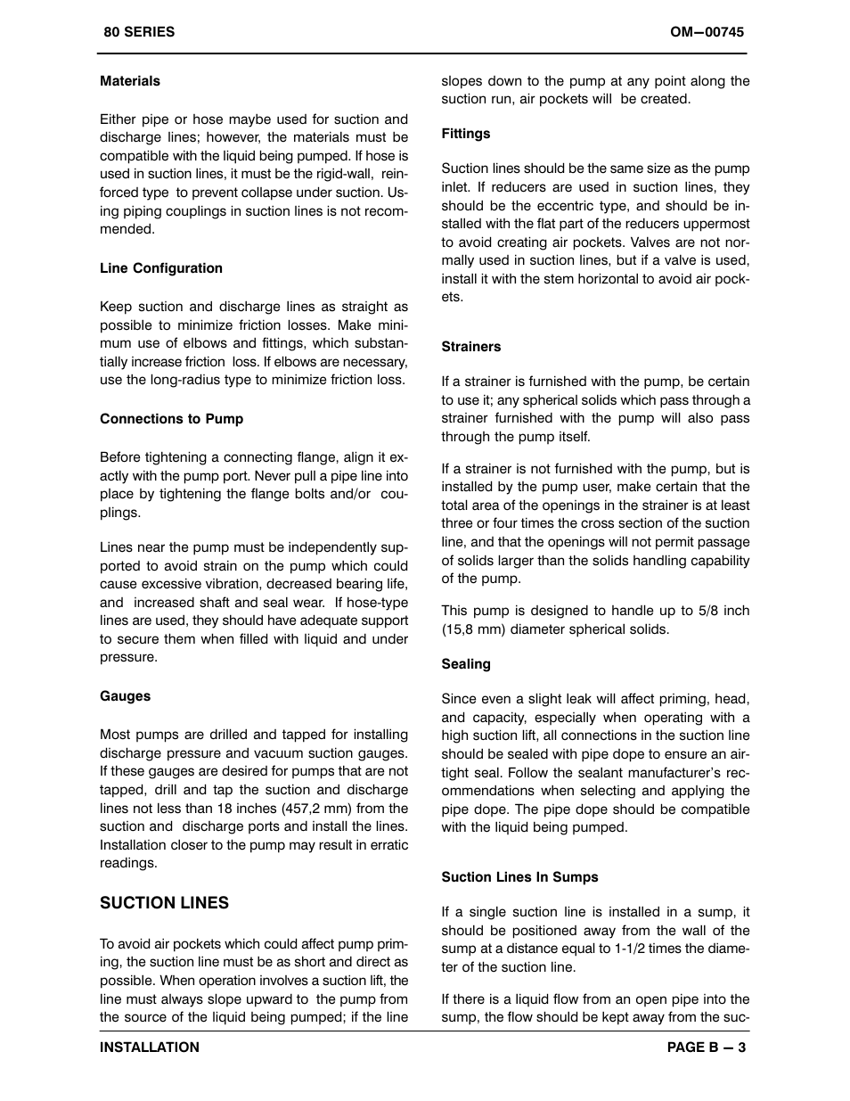 Gorman-Rupp Pumps 81 1/2B3-B 263741 and up User Manual | Page 10 / 31