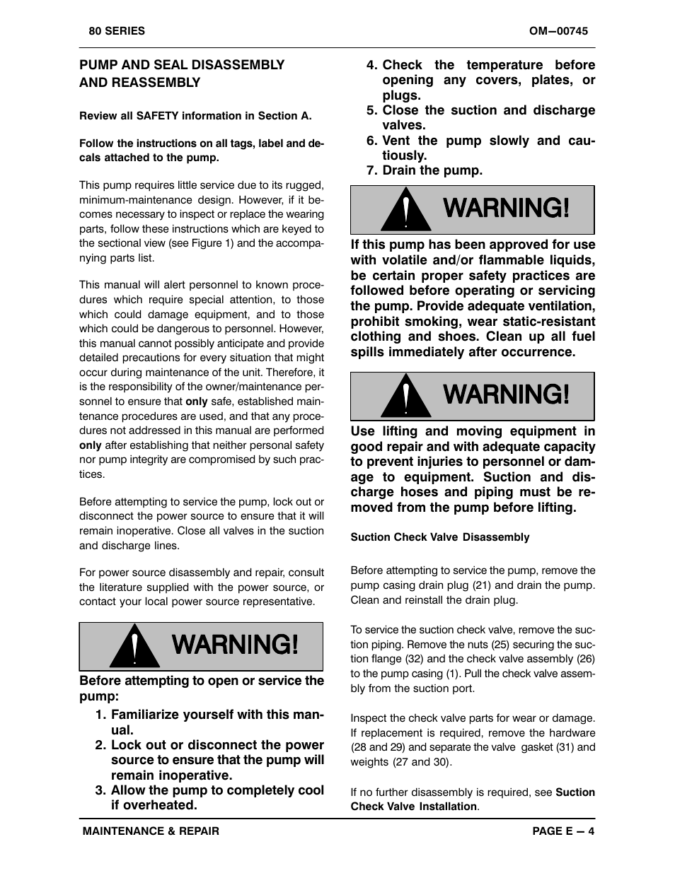 Gorman-Rupp Pumps 81 1/2B3-B 263741 and up User Manual | Page 24 / 31