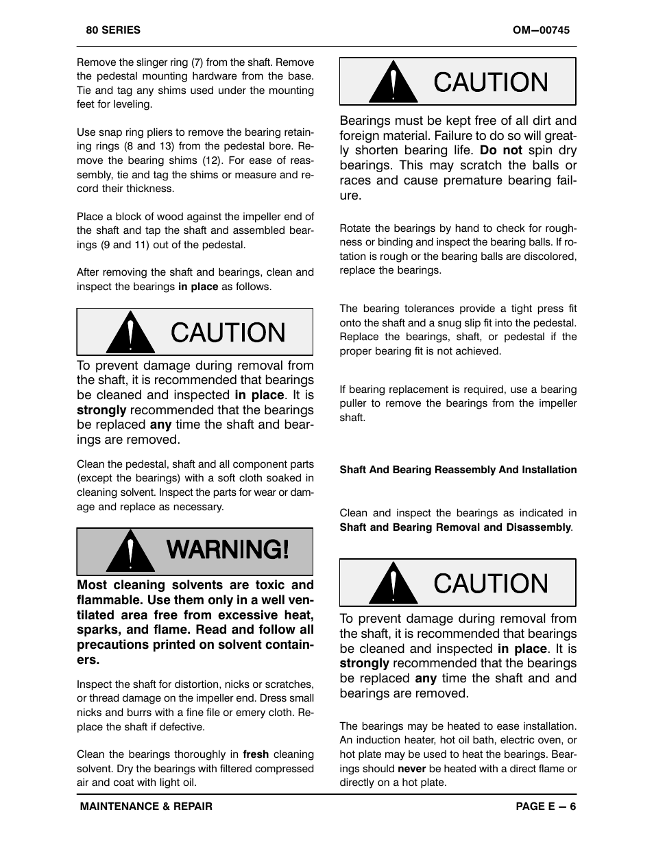 Gorman-Rupp Pumps 81 1/2B3-B 263741 and up User Manual | Page 26 / 31