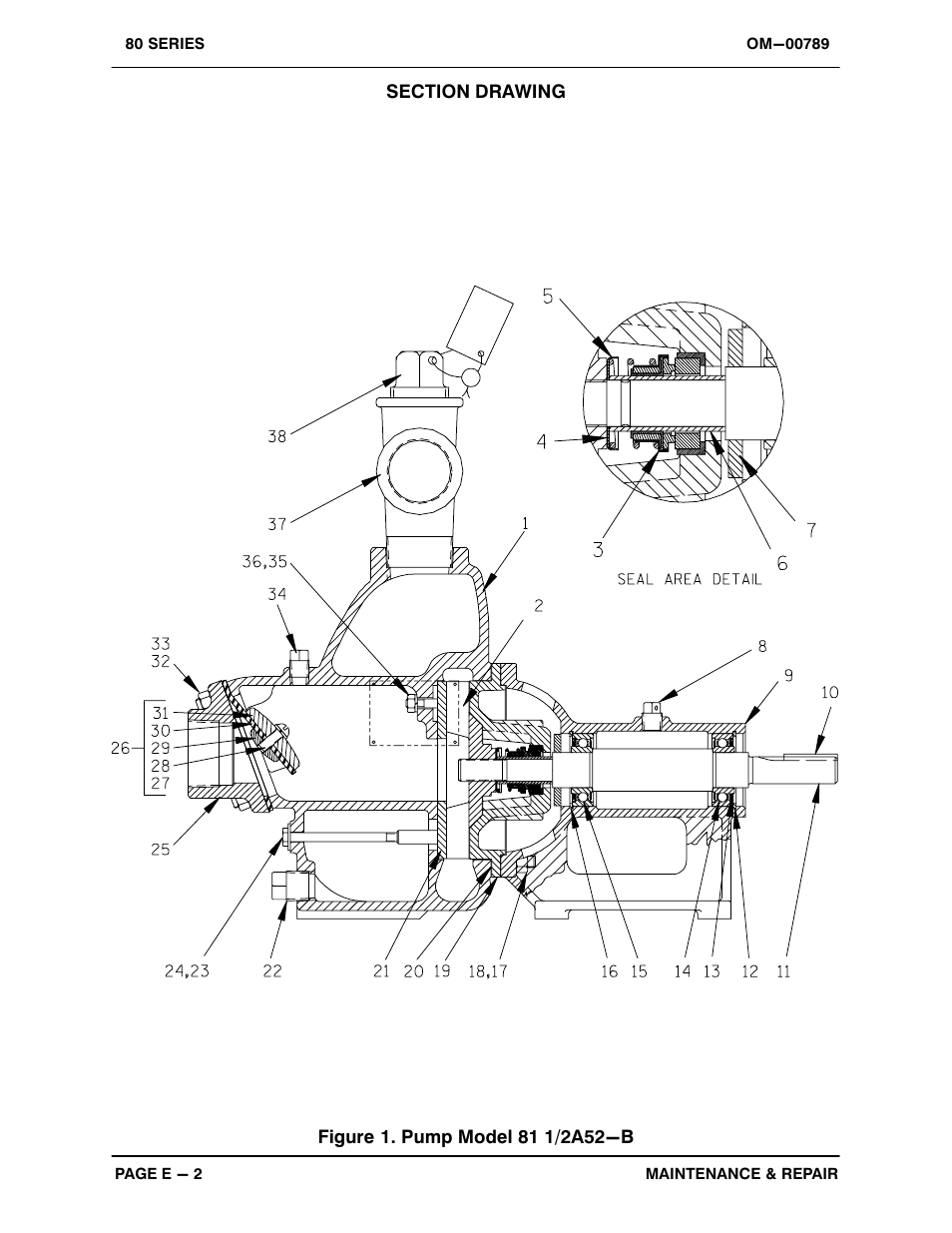 Gorman-Rupp Pumps 81 1/2A52-B 1233759 and up User Manual | Page 21 / 30