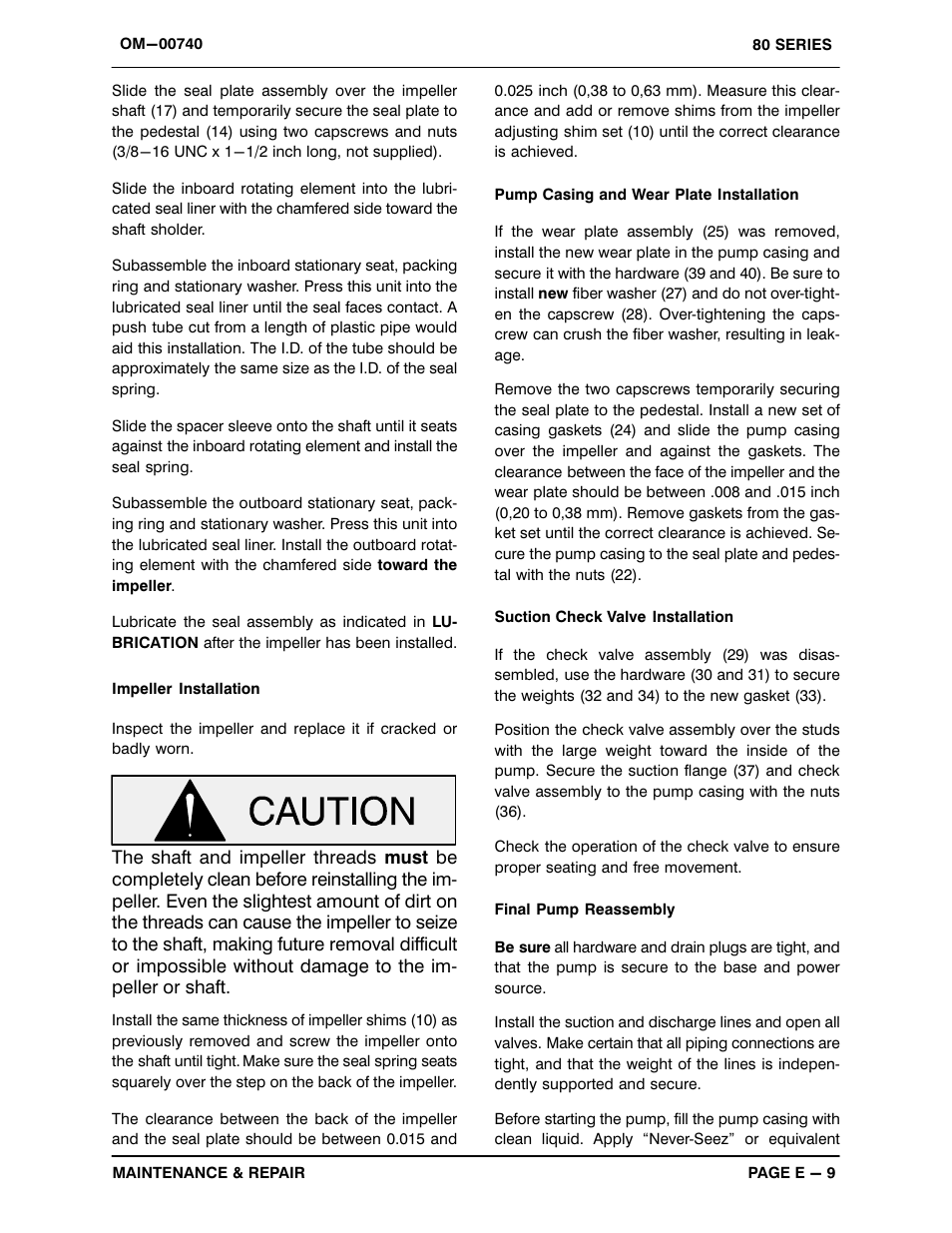 Gorman-Rupp Pumps 81 1/2A2-B 253703 and up User Manual | Page 30 / 33