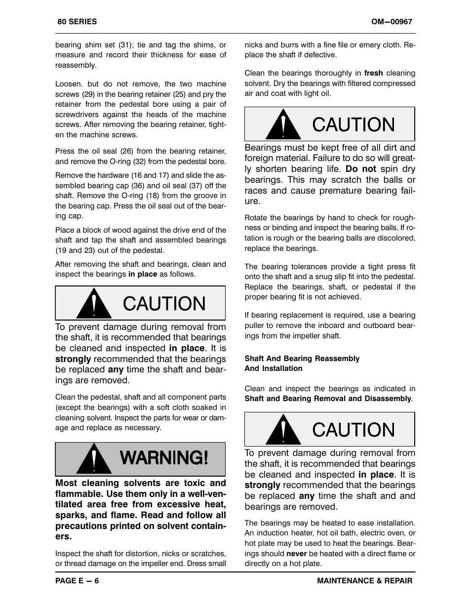 Gorman-Rupp Pumps 86B3-B 819132 and up User Manual | Page 28 / 33