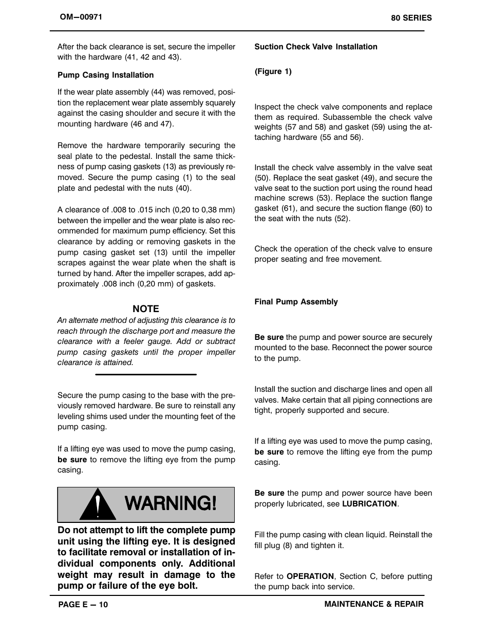 Gorman-Rupp Pumps 86B52-B 1336823 and up User Manual | Page 31 / 33