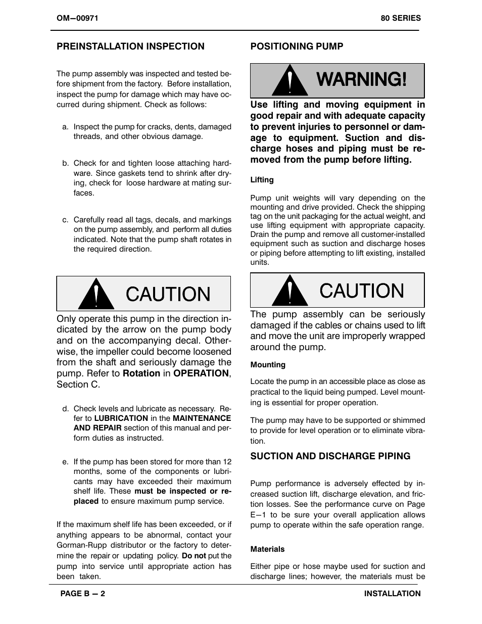 Gorman-Rupp Pumps 86B52-B 1336823 and up User Manual | Page 9 / 33