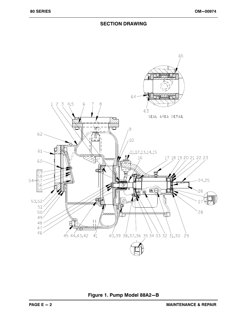 Figure 1. pump model 88a2−b | Gorman-Rupp Pumps 88A2-B 818301 and up User Manual | Page 23 / 32