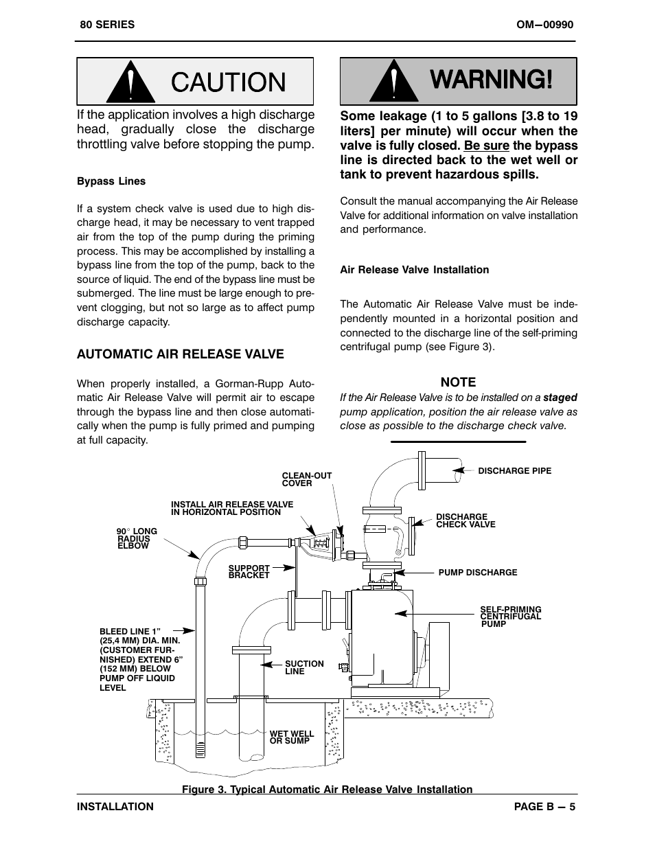 Automatic air release valve | Gorman-Rupp Pumps 88A52-B 1363098 and up User Manual | Page 12 / 34