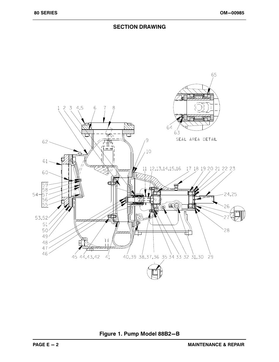 Figure 1. pump model 88b2−b | Gorman-Rupp Pumps 88B2-B 818301 and up User Manual | Page 23 / 33