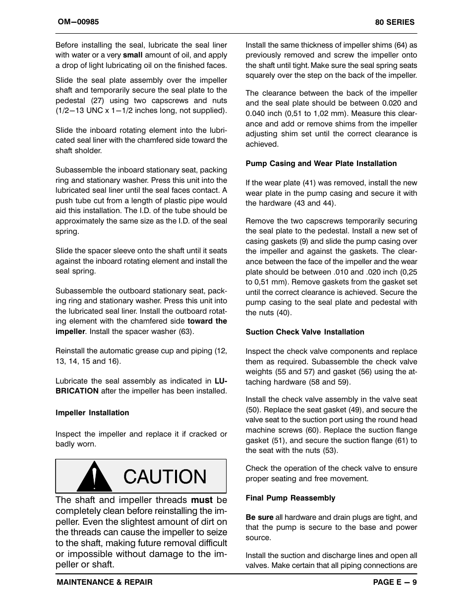 Gorman-Rupp Pumps 88B2-B 818301 and up User Manual | Page 30 / 33