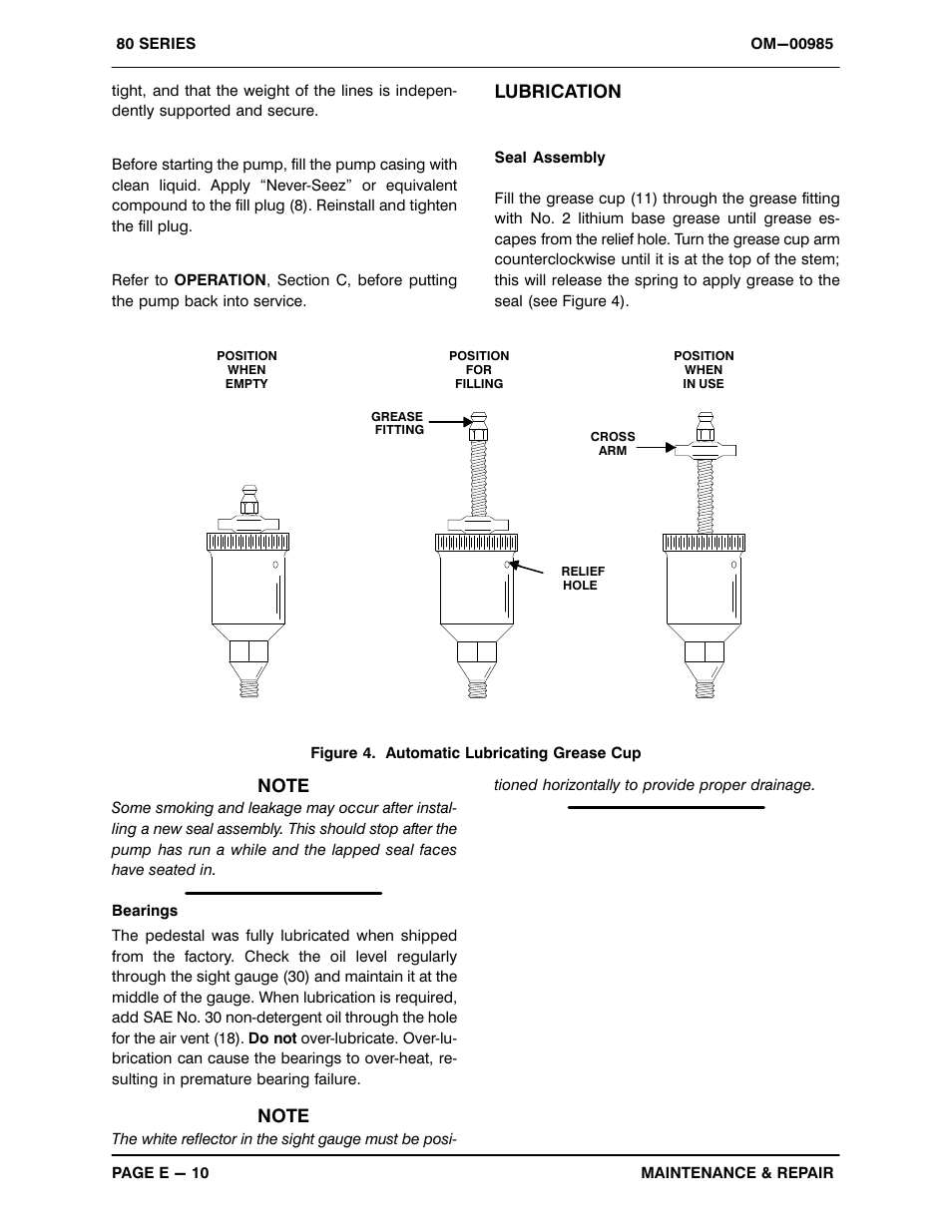 Lubrication | Gorman-Rupp Pumps 88B2-B 818301 and up User Manual | Page 31 / 33
