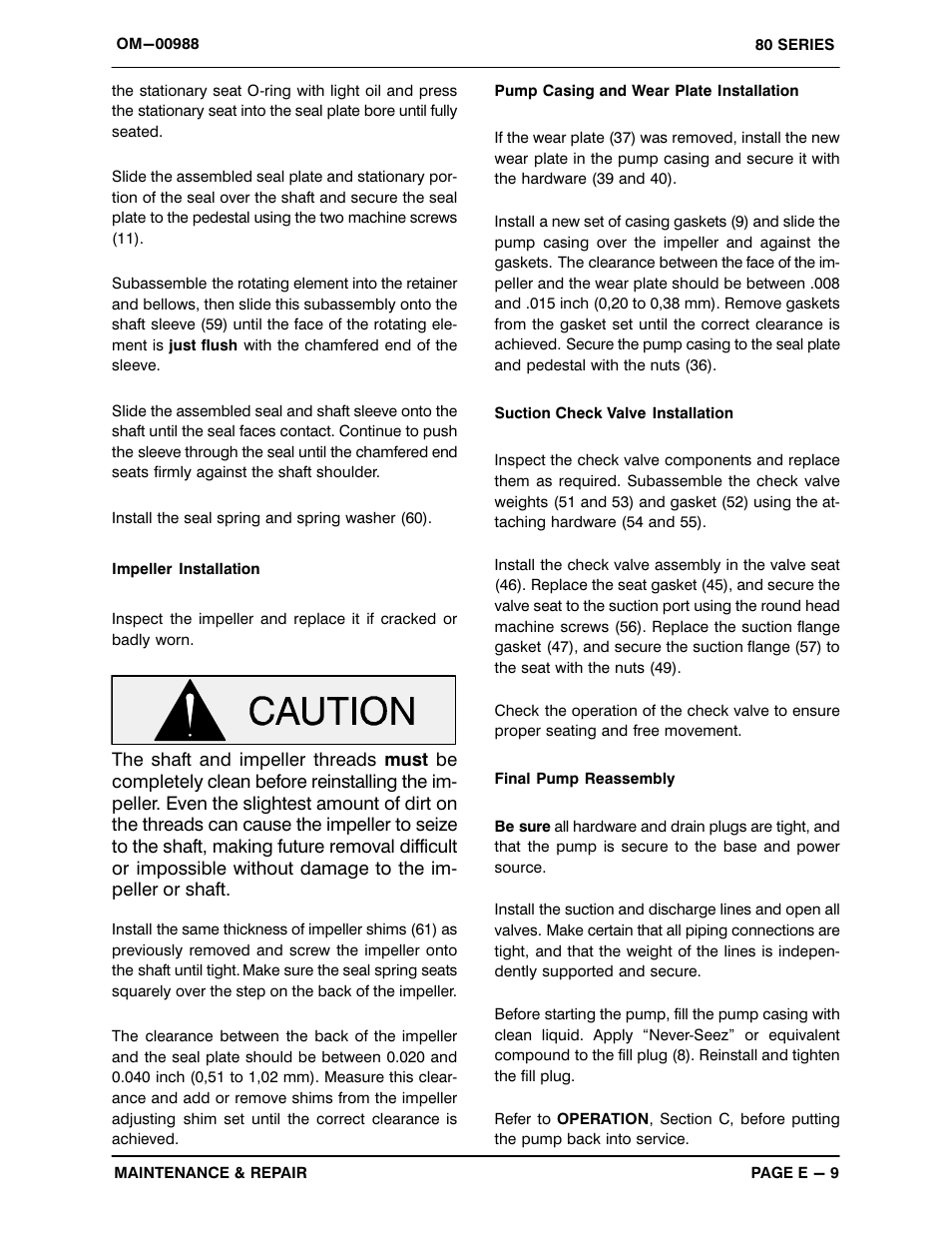 Gorman-Rupp Pumps 88B3-B 818301 and up User Manual | Page 31 / 33