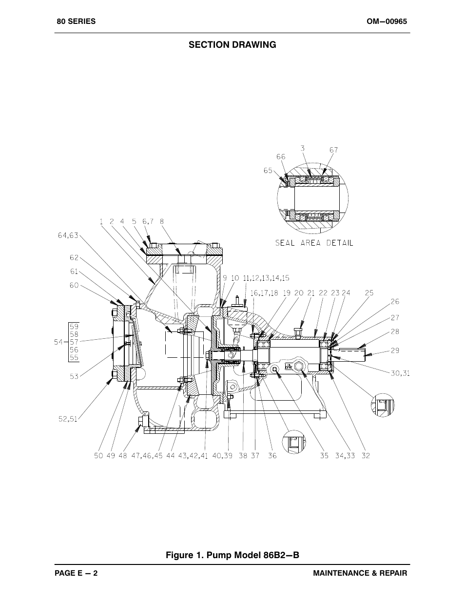 Figure 1. pump model 86b2-b | Gorman-Rupp Pumps 86B2-B 819132 and up User Manual | Page 23 / 32