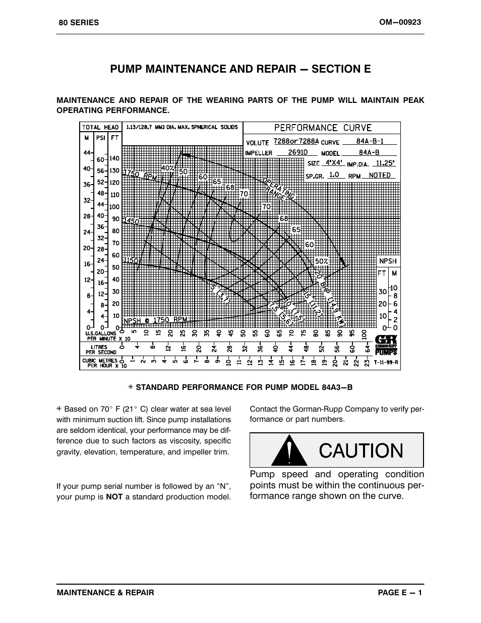 Gorman-Rupp Pumps 84A3-B 818301 and up User Manual | Page 23 / 33