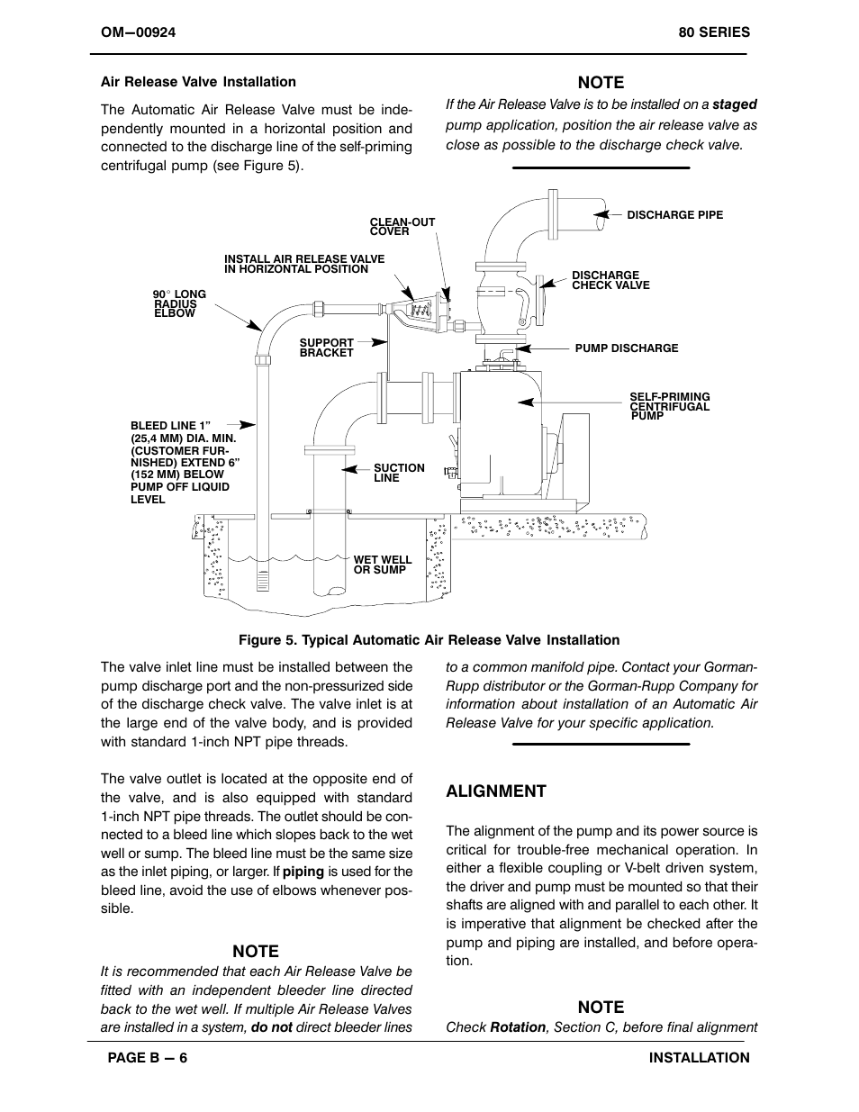 Alignment | Gorman-Rupp Pumps 84A52-B 1325165 and up User Manual | Page 12 / 33