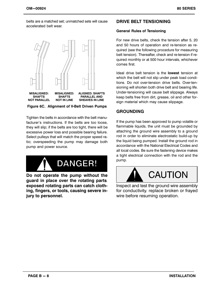 Grounding | Gorman-Rupp Pumps 84A52-B 1325165 and up User Manual | Page 14 / 33