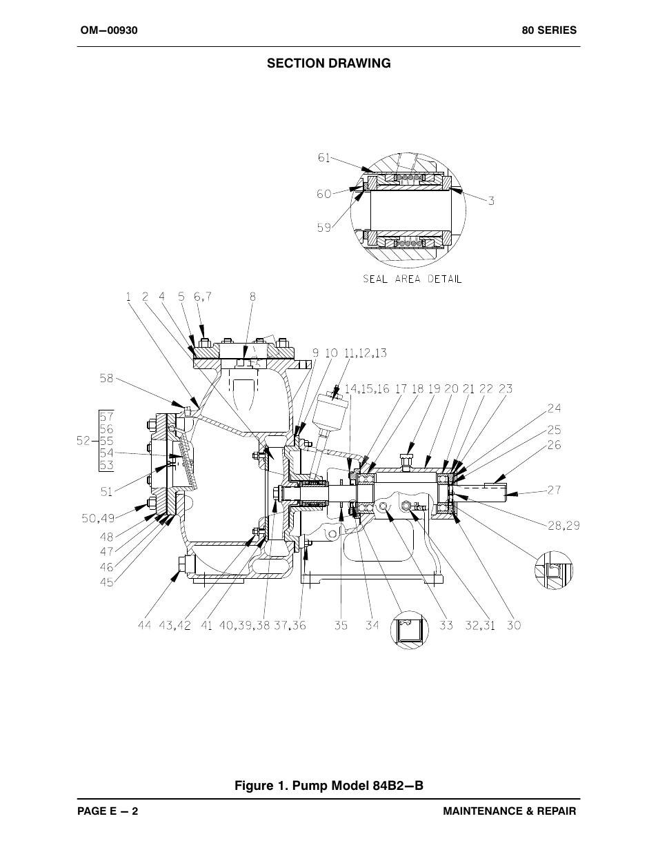 Figure 1. pump model 84b2-b | Gorman-Rupp Pumps 84B2-B 667409 and up User Manual | Page 23 / 33