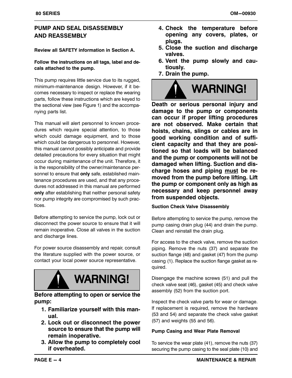 Pump and seal disassembly and reassembly | Gorman-Rupp Pumps 84B2-B 667409 and up User Manual | Page 25 / 33