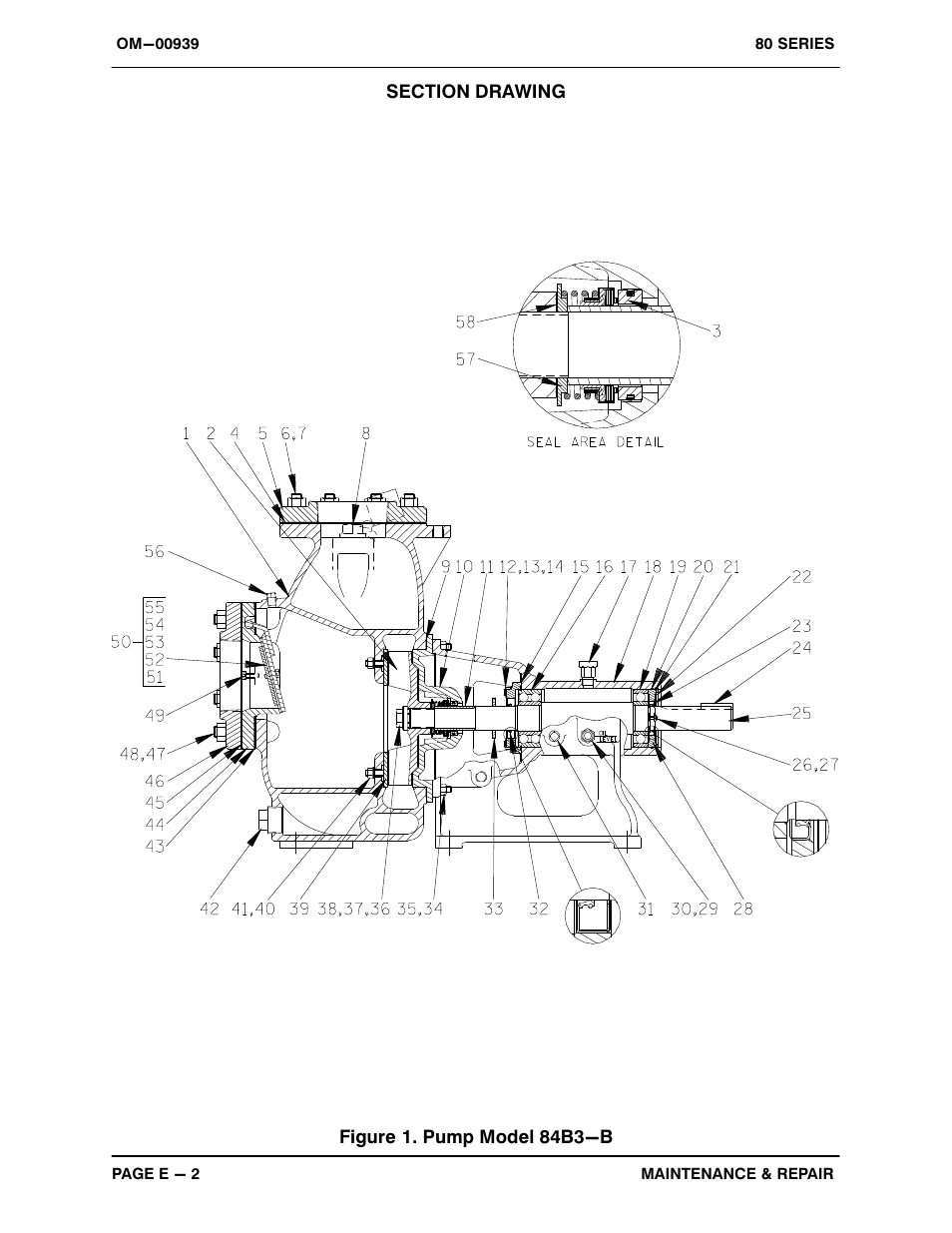 Figure 1. pump model 84b3-b | Gorman-Rupp Pumps 84B3-B 664926 and up User Manual | Page 24 / 33