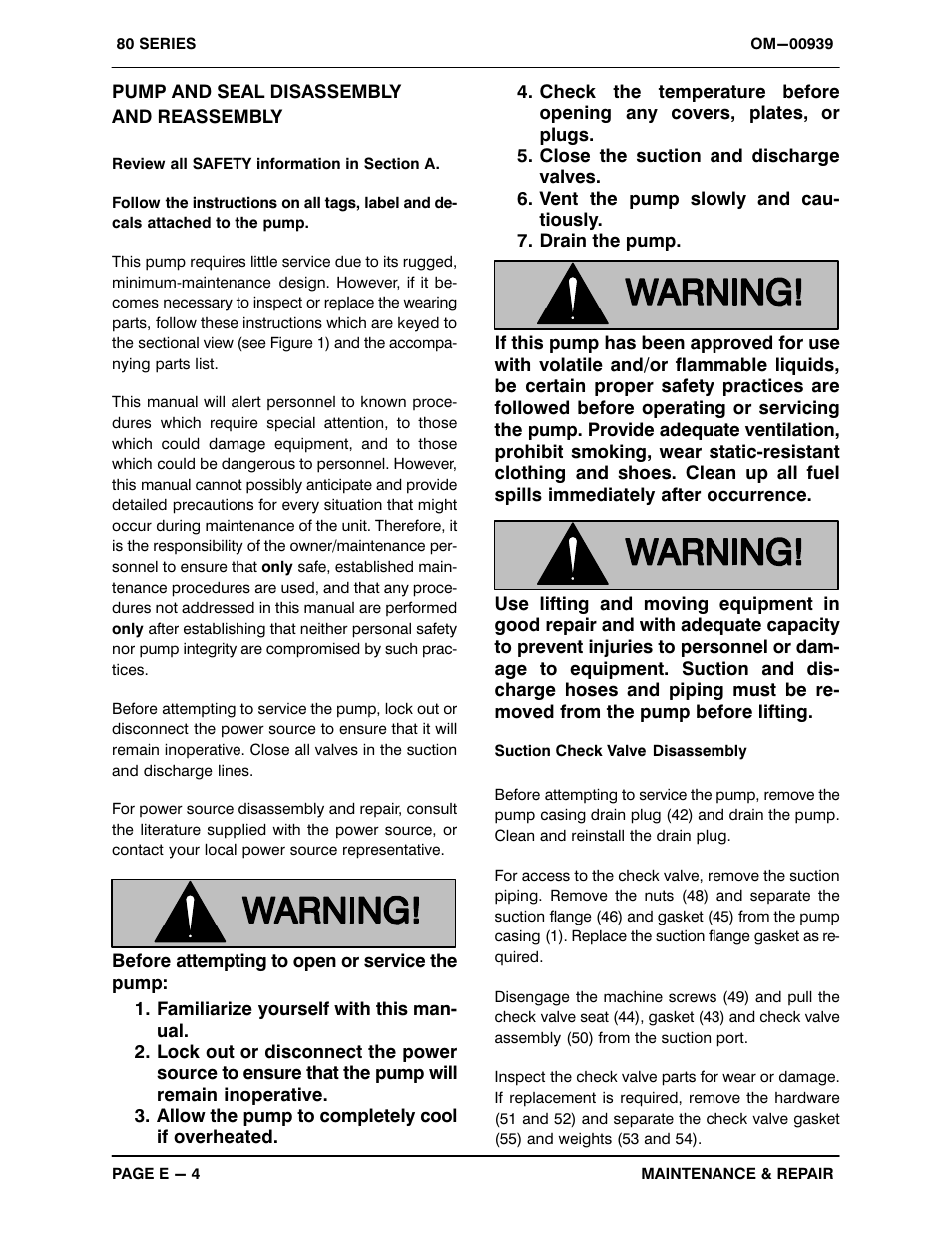 Pump and seal disassembly and reassembly | Gorman-Rupp Pumps 84B3-B 664926 and up User Manual | Page 26 / 33