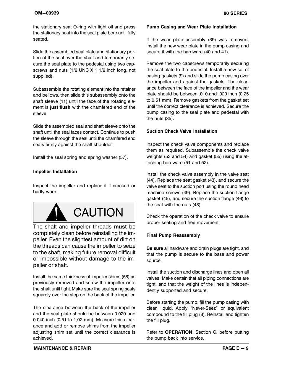 Gorman-Rupp Pumps 84B3-B 664926 and up User Manual | Page 31 / 33