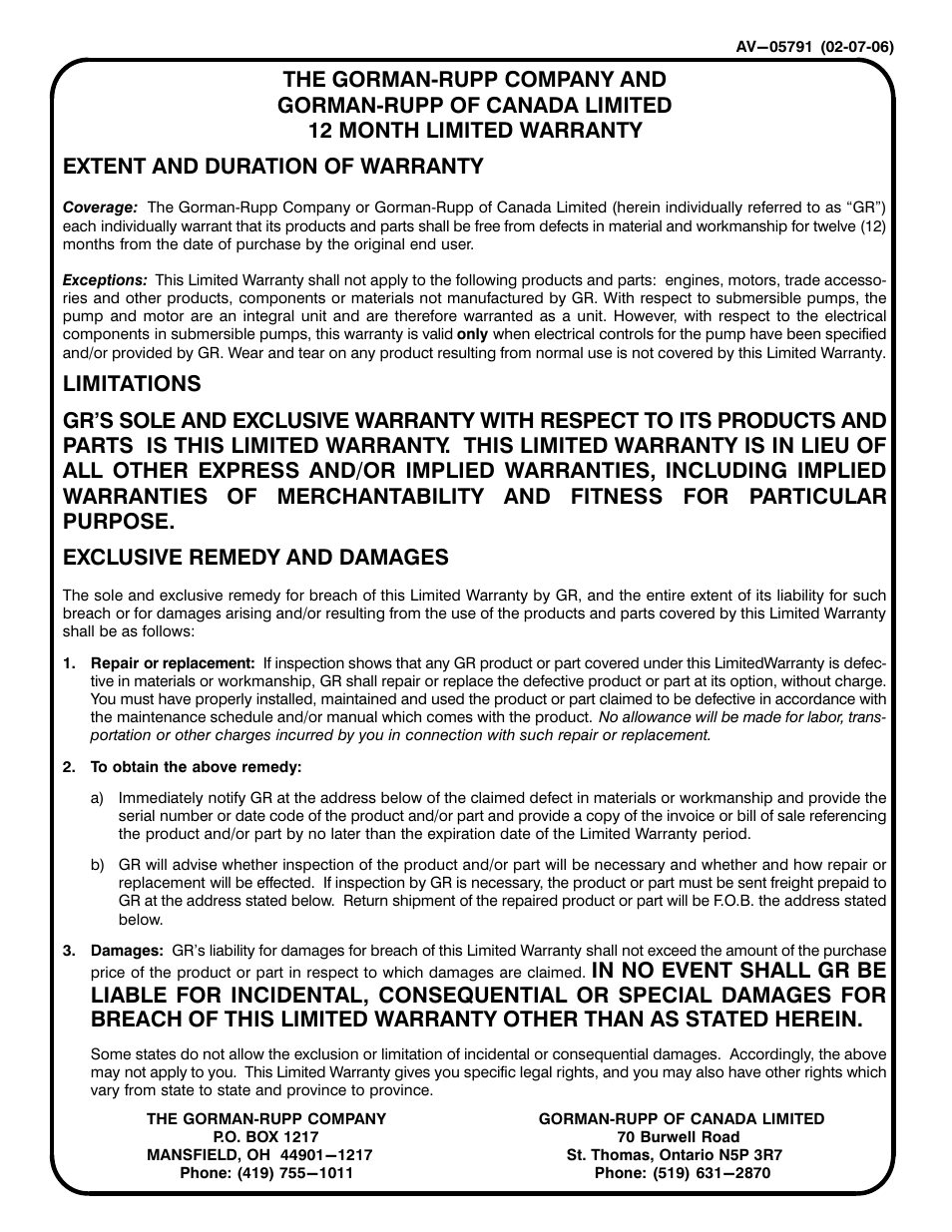 Gorman-Rupp Pumps 84B31-B 1364371 and up User Manual | Page 31 / 31